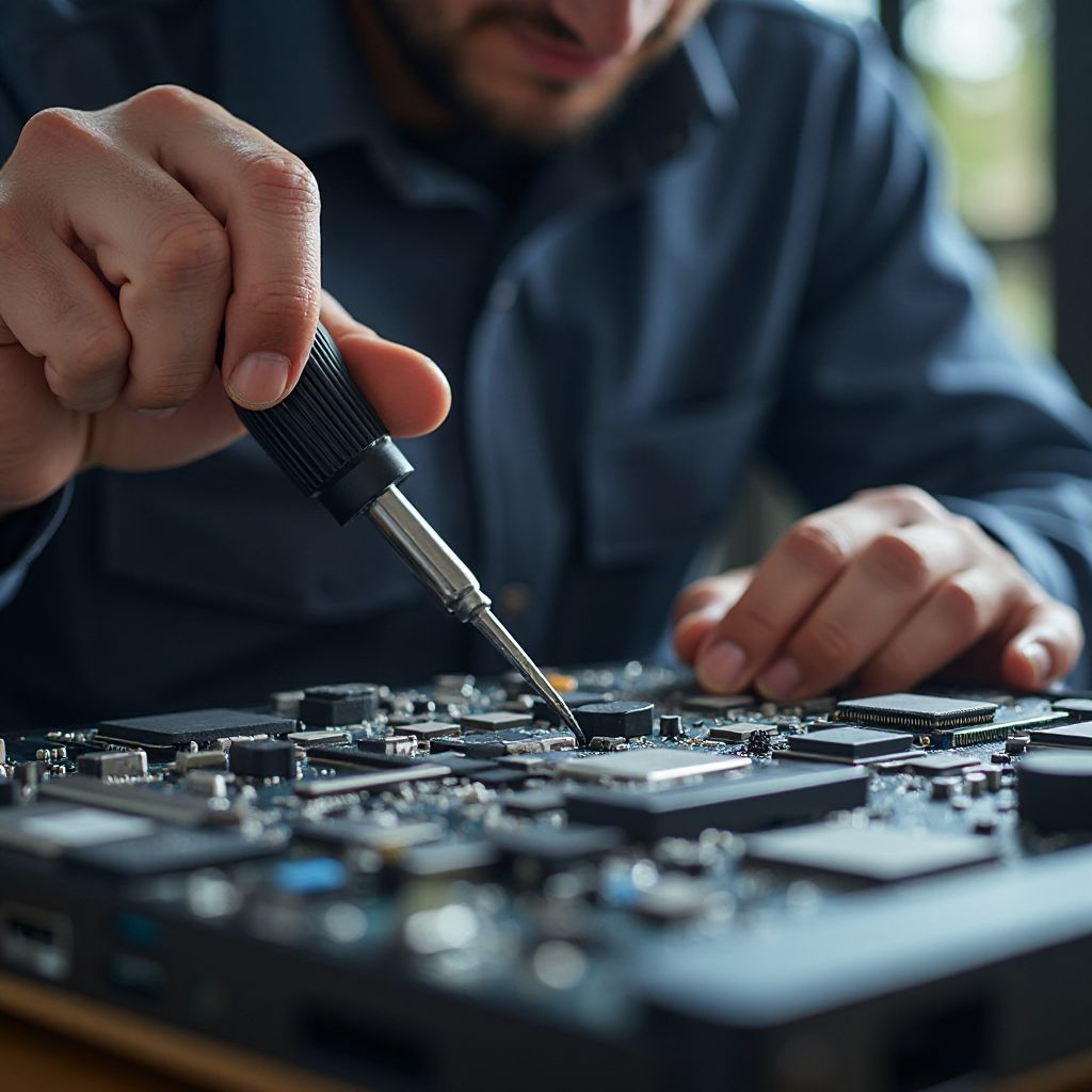 Процес ремонту ноутбука